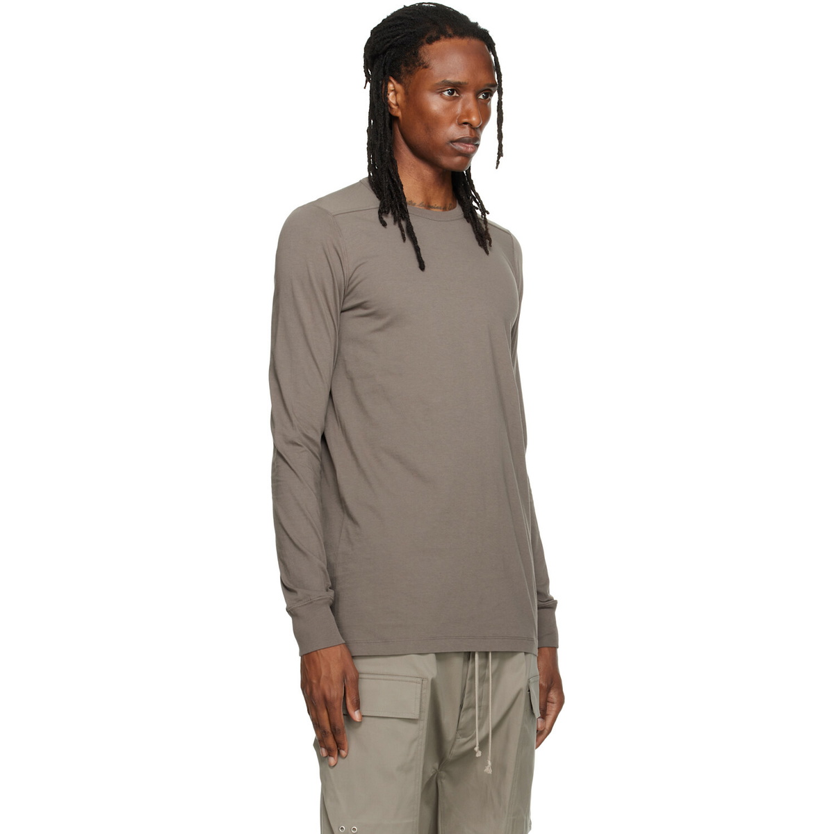 Rick Owens Gray Tower Level LS T-shirt