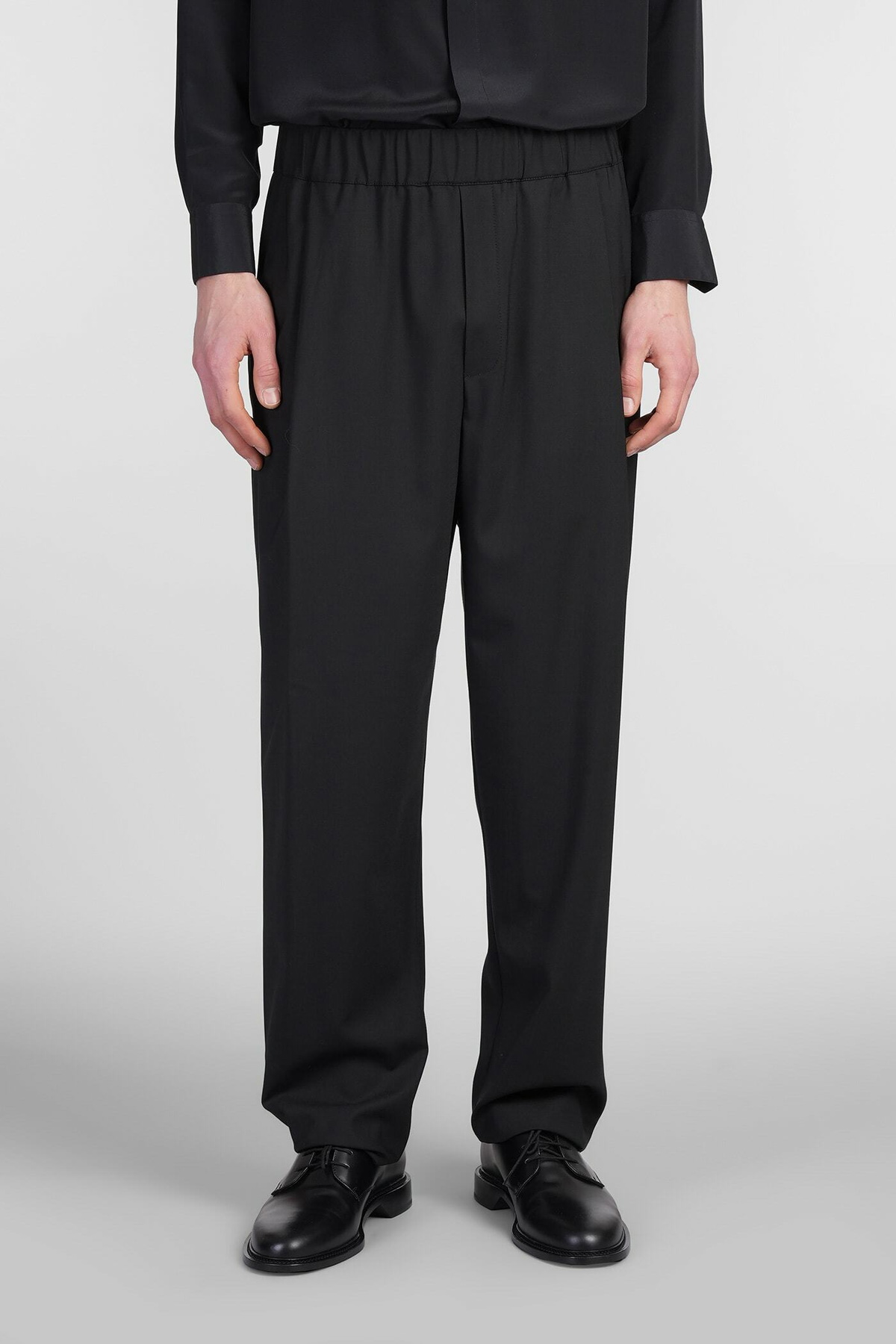 Laneus Pants In Black Wool