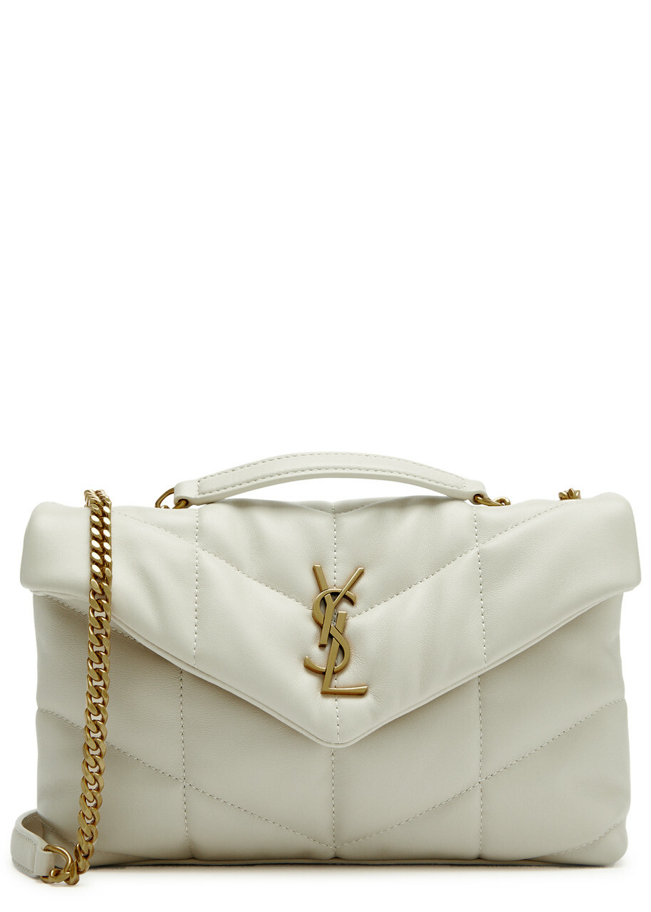 Saint Laurent Puffer Toy Quilted Leather Shoulder bag - White - One Size
