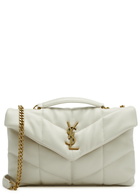 Saint Laurent Puffer Toy Quilted Leather Shoulder bag - White - One Size
