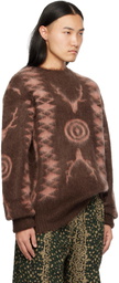 South2 West8 Brown Mohair Sweater