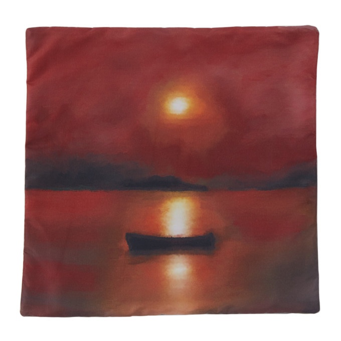 Photo: Serapis SSENSE Exclusive Multicolor Fisherman Dawn Print Pillow Case