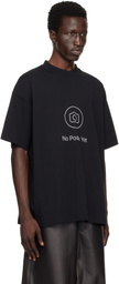 VETEMENTS Black 'No Posts' Regular T-shirt