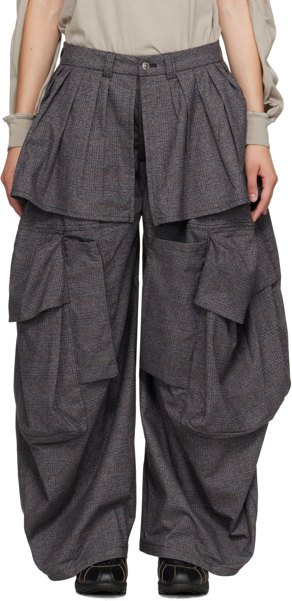 Collina Strada Gray Hazel Cargo Pants