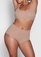 Skims Stretch-jersey boy Shorts Light Brown