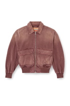 Diesel Jacket in coloured herringbone denim - Denim Jackets - Unisex - Brown
