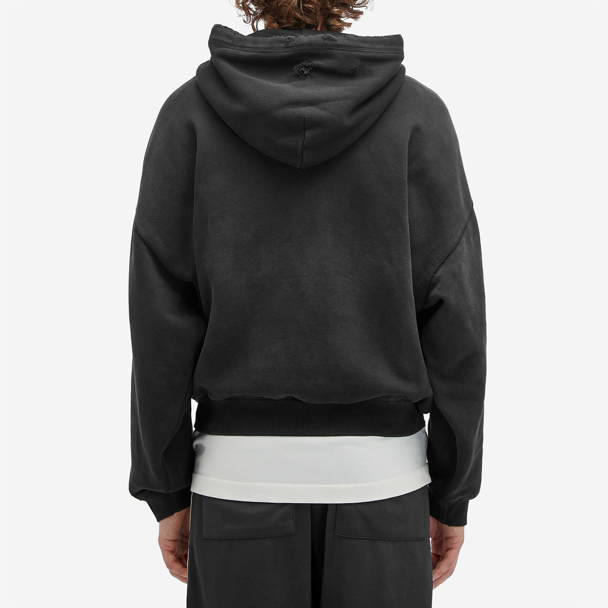 Cole Buxton Men's Pocket Fade Hoodie in Vintage Black