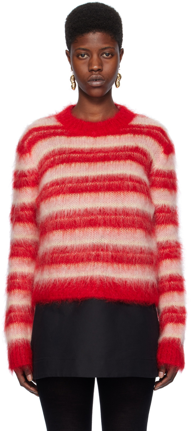 Marni Pink Striped Sweater Marni