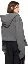 Ottolinger Gray Distressed Sweat Hoodie