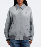 Miu Miu Cotton twill blouson jacket