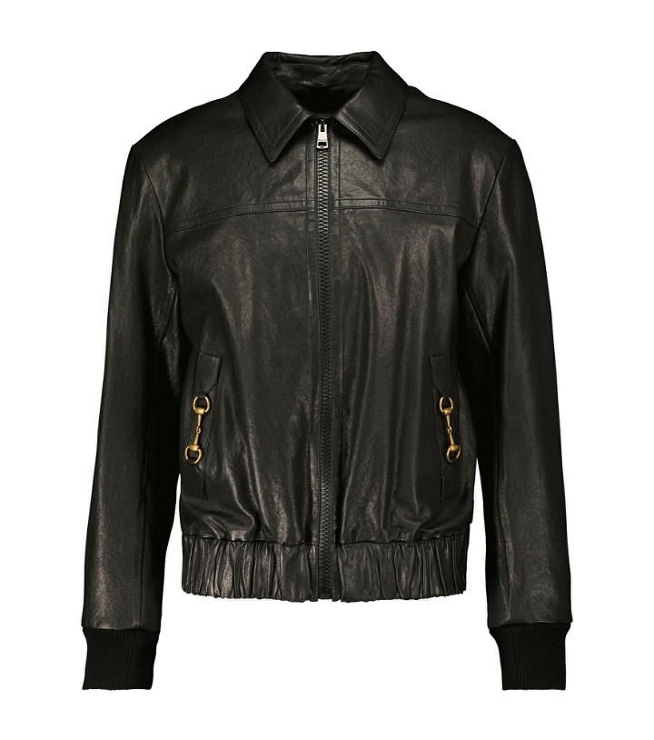 Photo: Gucci - Leather blouson jacket