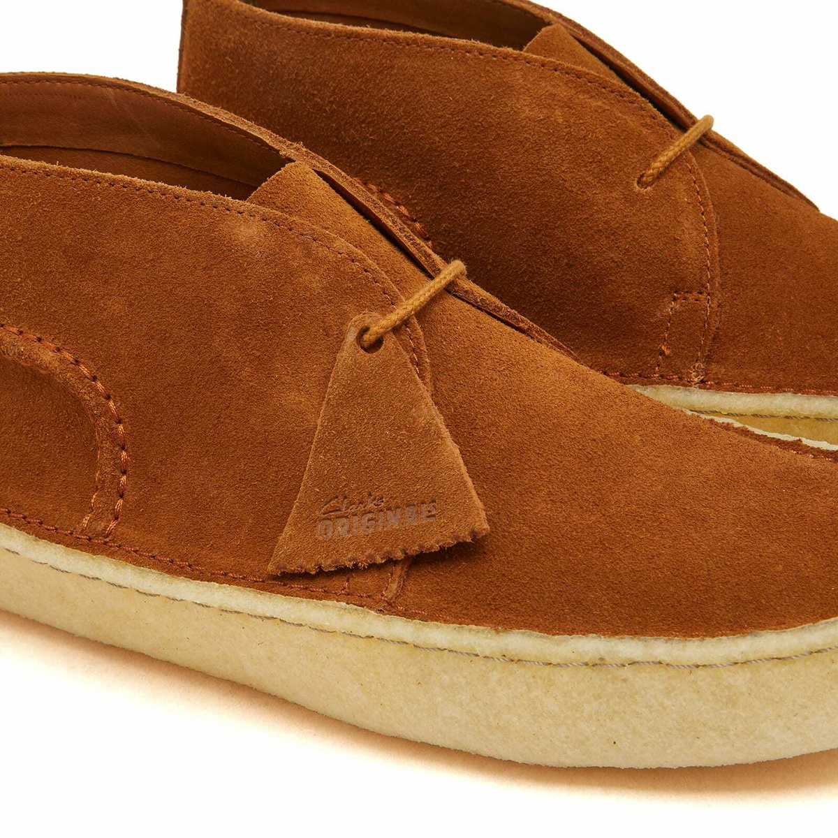 Clarks Originals Men's Desert Rain in Dark Cola Suede
