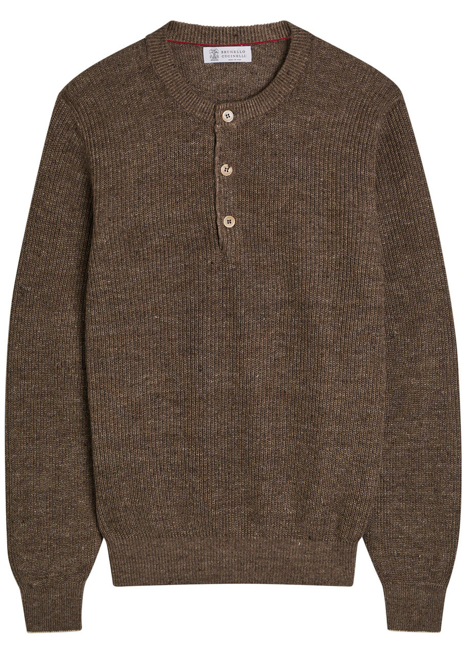 Brunello Cucinelli - Cashmere Half-Zip Sweater - Blue Brunello