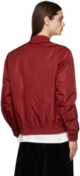 Gucci Reversible Red GG Nylon Bomber Jacket