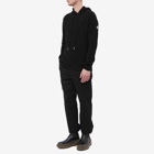 Moncler Men's Knit Logo Popover Hoody in Black