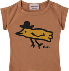 Bobo Choses Baby Brown Mr Birdie T-Shirt