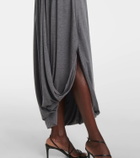 Xu Zhi Draped jersey midi dress