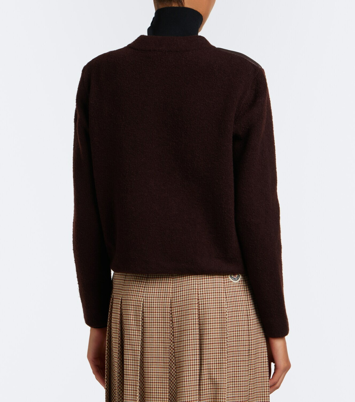 Moncler Down-paneled wool-blend cardigan