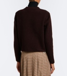 Moncler Down-paneled wool-blend cardigan