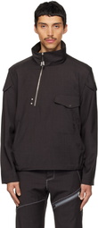 Kiko Kostadinov Brown Farkas Pullover Jacket