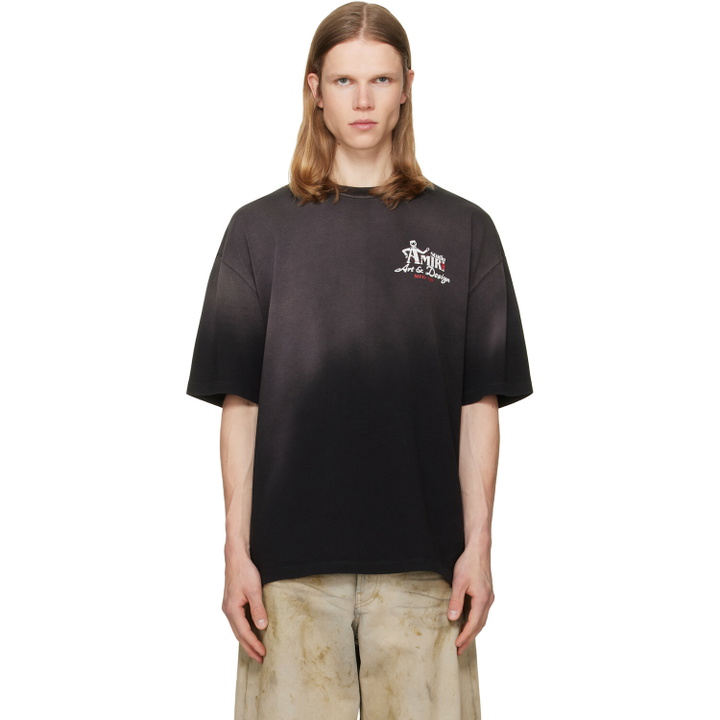 Photo: AMIRI Black 'AMIRI Studio' Skate T-shirt