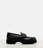 Valentino Garavani VLogo leather platform loafers