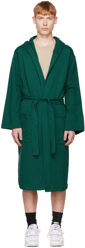 Photo: Bather Green Patch Pocket Robe
