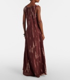Anna Kosturova Tie-dye silk maxi dress