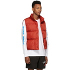 Noah NYC Red Cashball Puffer Vest