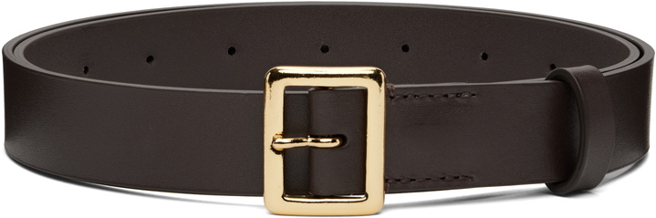 Photo: AURALEE Brown Square Buckle Belt