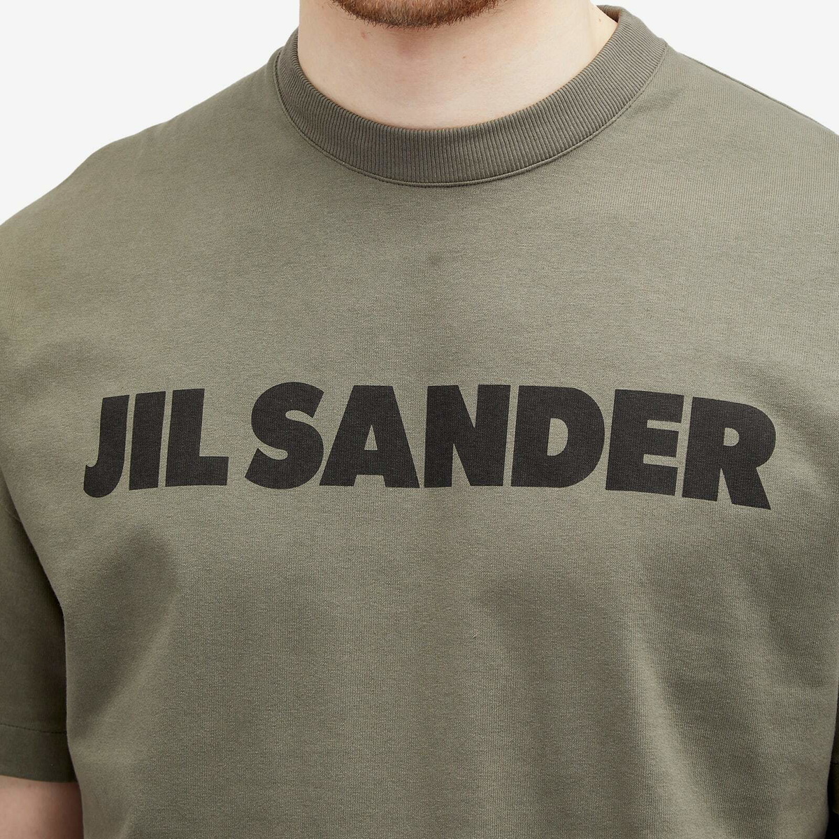 【Jil Sander】 Logo T-Shirt Thyme Green Jil Sander - Logo T-Shirt in Thyme Green – Stoy
