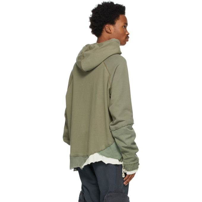 Greg Lauren Green Fragment Hoodie Greg Lauren