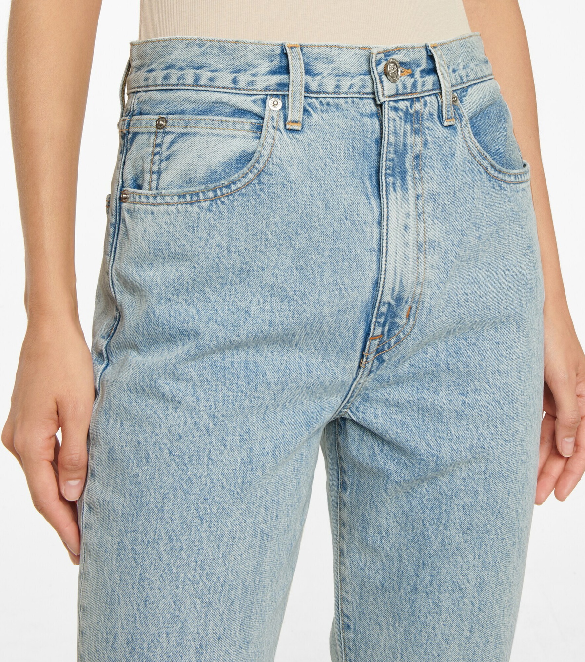 SLVRLAKE - Beatnik high-rise distressed jeans