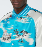 Amiri - Hawaiian silk-blend bomber jacket