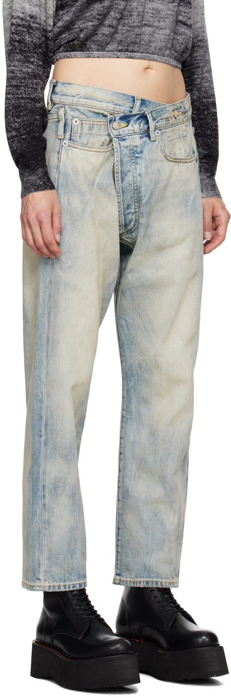 R13 Blue Crossover Jeans R13