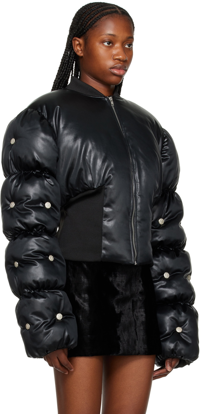 Feben Black Escargot Puffer Jacket