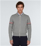 Thom Browne - Cotton-blend zip-up sweater