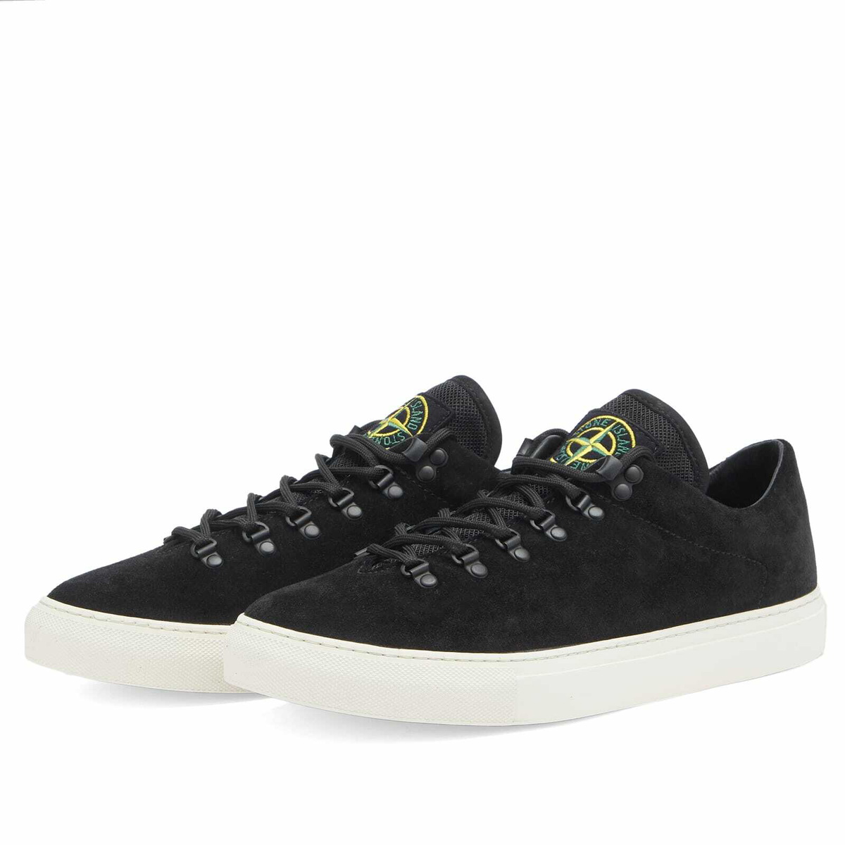 Stone Island Men's Low Top Sneakers in Black
