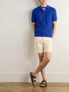 Sunspel - Ribbed Cotton Polo Shirt - Blue