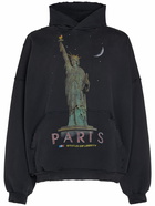 BALENCIAGA Paris Liberty Cotton Sweatshirt Hoodie