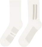 Rick Owens Off-White Temple Glitter Socks