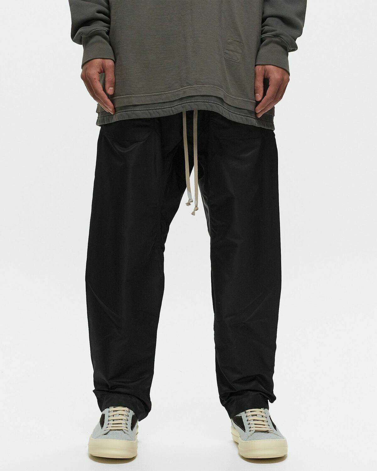 Rick Owens Drkshdw Woven Pants Classic Cargo Drawstring Black