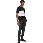 mastermind WORLD Black and White Colorblocked T-Shirt