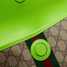 Gucci Men's Ophidia Neon Trim GG Waist Bag in Beige
