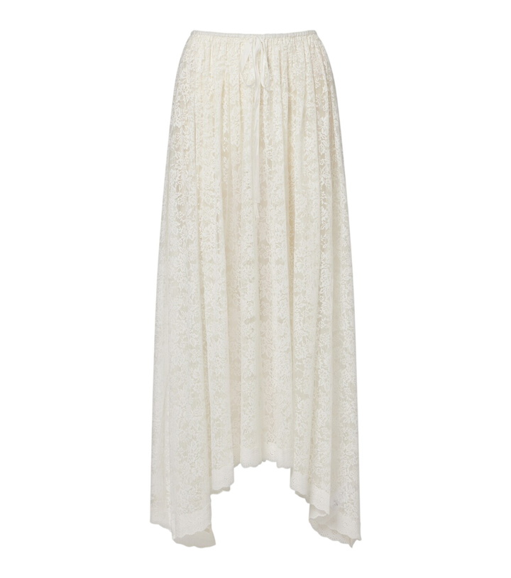 Photo: Dôen Zinnia asymmetric lace skirt