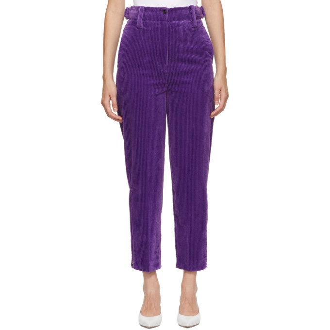 And other stories & cotton stretch corduroy trousers in purple - PURPLE -  ShopStyle