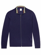 Paul Smith - Slim-Fit Merino Wool Zip-Up Cardigan - Blue