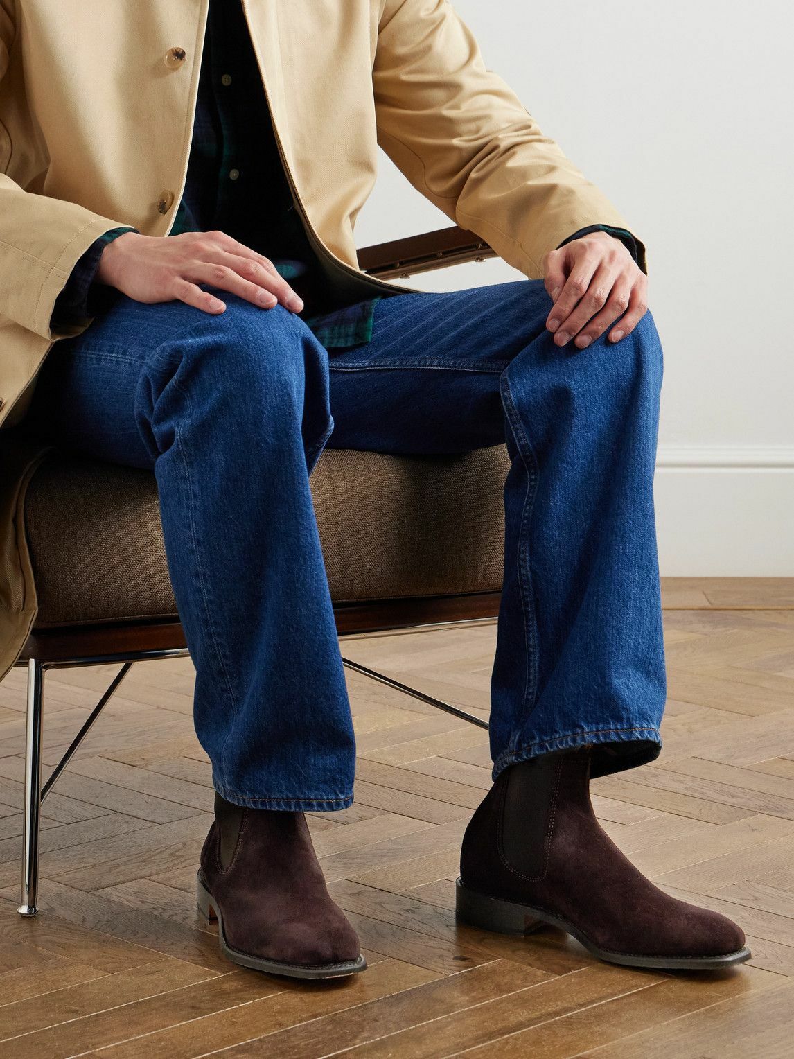 R.M.Williams - Heritage Craftsman Suede Chelsea Boots - Purple