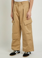 Nahmias Oversized Cargo-twill Cargo Trousers Sand