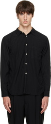 Comme des Garçons Homme Plus Black Broad Thick Shirt
